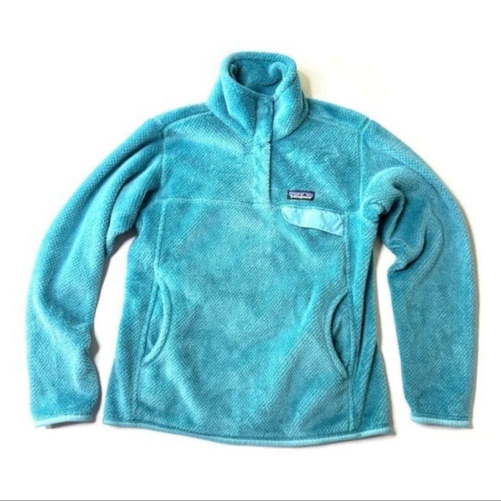 Patagonia ReTool Snap T Pullover Fleece Polartec Thermal Pro, teal-green/ S